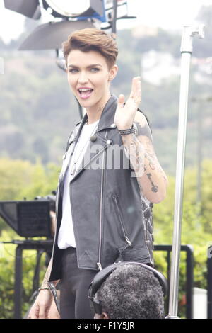 Ruby Rose erscheint auf "Extra" Featuring: Ruby Rose wo: Los Angeles, California, Vereinigte Staaten von Amerika bei: 8. Juli 2015 Stockfoto