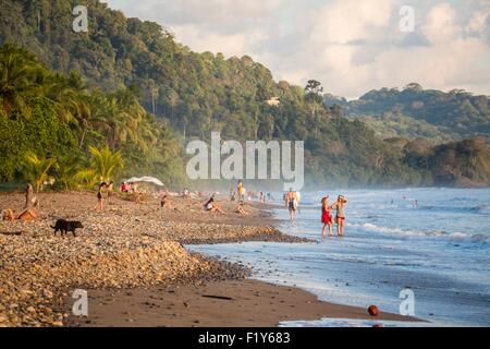 Costa Rica, Provinz Puntarenas, Playa Dominical Stockfoto