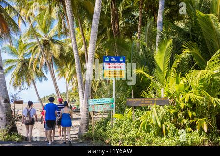 Costa Rica, Provinz Puntarenas, Marino Ballena Nationalpark Stockfoto