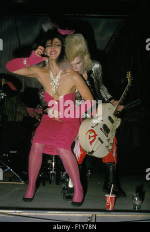 SIGUE SIGUE SPUTNIK UK-pop-Gruppe über 1982 mit Yana (Jane Farrimond). Foto Klaus Primke Stockfoto