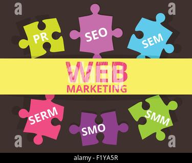 Web-marketing Stock Vektor