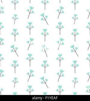 Nahtlose Muster mit floralen Elementen Stock Vektor