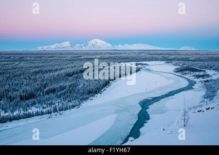 Alaska, Wrangell Mountains, Copper River Valley Stockfoto