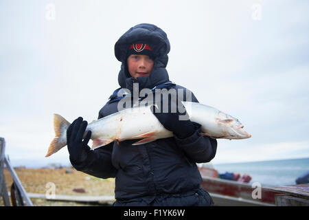 Seesaibling, Kanada, Nunavut, junge Stockfoto