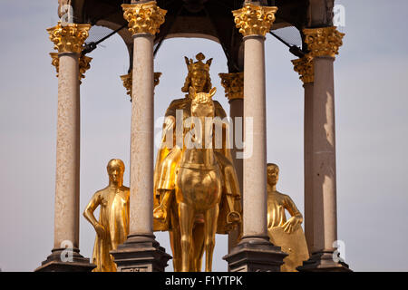 Reiterstatue Magdeburger Reiter oder Magdeburger Reiter, Magdeburg, Sachsen-Anhalt, Deutschland Stockfoto