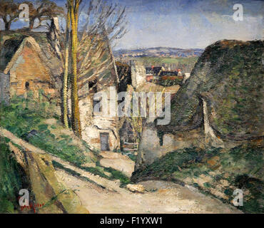 Der gehängte Haus Auvers-Sur-Oise 1873 Paul Cézanne 1839-1880 Stockfoto