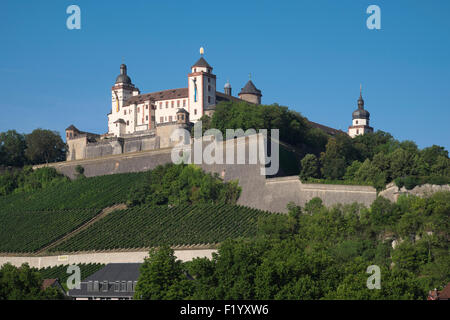 Festung Marienberg, Würzburg, senken Sie Franconia, Bayern, Deutschland Stockfoto