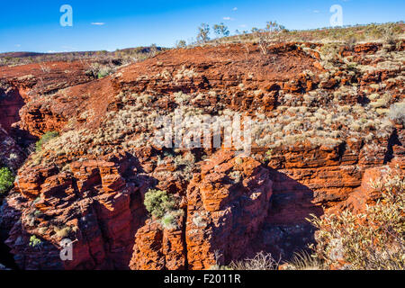 Australien, Western Australia, Pilbara, Hamersley Range, Karijini-Nationalpark, Oxer Lookout Stockfoto