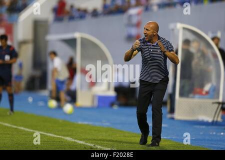 Ranko Popovic (Zaragoza), 6. September 2015 - Fußball / Fußball: Spanisch "Liga Adelante" match zwischen CD Leganés 1: 1 Real Saragossa im kommunalen Butarque Stadium in Leganes, Spanien. (Foto von Mutsu Kawamori/AFLO) Stockfoto