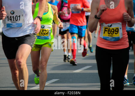 Impressionen - Berlin-Marathon, 28. September 2014, Berlin-Mitte. Stockfoto