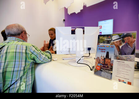 Prag, Tschechische Republik. 09. Sep 2015. Touristisches Informationszentrum, Visitor Centre, richtete sich in Prag, Tschechische Republik, 9. September 2015. © Roman Vondrous/CTK Foto/Alamy Live-Nachrichten Stockfoto