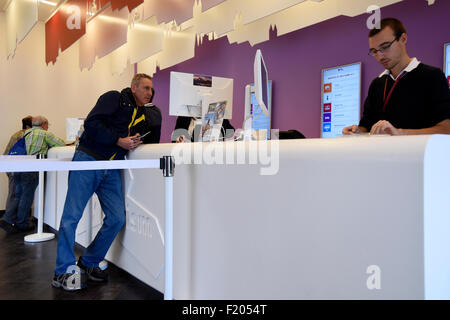 Prag, Tschechische Republik. 09. Sep 2015. Touristisches Informationszentrum, Visitor Centre, richtete sich in Prag, Tschechische Republik, 9. September 2015. © Roman Vondrous/CTK Foto/Alamy Live-Nachrichten Stockfoto