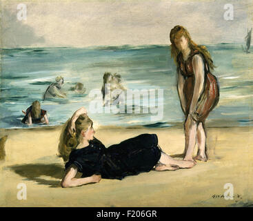 Edouard Manet - am Strand Stockfoto