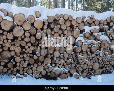 Holzstapel Stockfoto