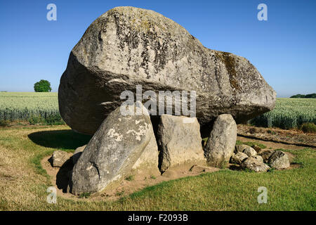 Irland, County Carlow, Brownshill Dolmen. Stockfoto