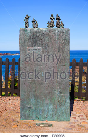 Denkmal für die Ostküste Angeln Katastrophe von 1881, St Abb Schottland Stockfoto