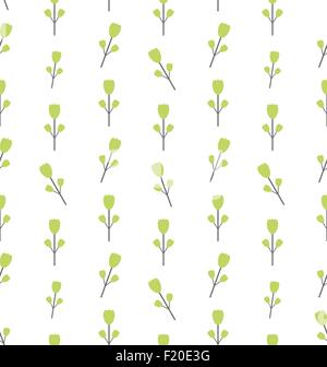 Nahtlose Muster mit floralen Elementen Stock Vektor