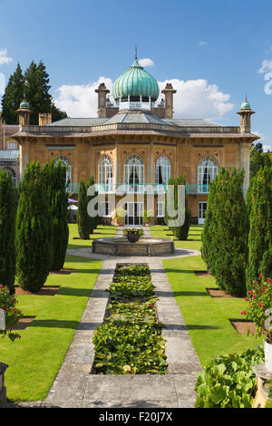 Sezincote House (Mogul/indischen Stil erbaut), Moreton-in-Marsh, Cotswolds, Gloucestershire, England, Vereinigtes Königreich, Europa Stockfoto