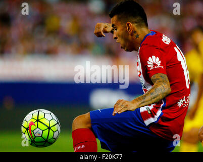 Spanien, Madrid: Atletico de Madrid argentinischen weiterleiten Angel Correa während des Spiels der spanischen Liga 2015/16 Stockfoto