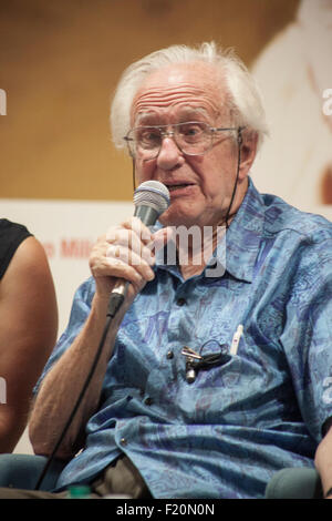 Johan Galtung, Konflikt-Mediator von internationalem Ruf, Gründer der "Trascend International" und der Fakultät für Friedensforschung. Stockfoto