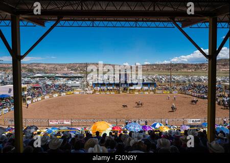 USA, Arizona, Window Rock, Festival Navajo Nation Fair, rodeo Stockfoto