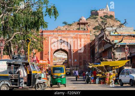 Indien, Rajasthan State, Jaipur, Galta-Bereich mit seinen Tempel gewidmet Hanuman, der Gott-Affe Stockfoto