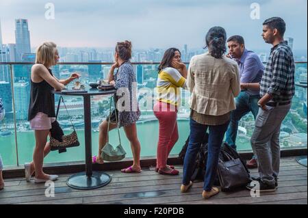 Singapur, Marina Bay, Marina Bay Sands, Ku De Ta Bar, Restaurant, lounge