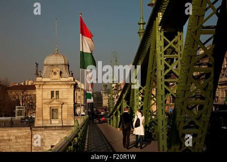 Ungarn, Budapest, als Weltkulturerbe der UNESCO, Freiheitsbrücke aufgeführt Stockfoto