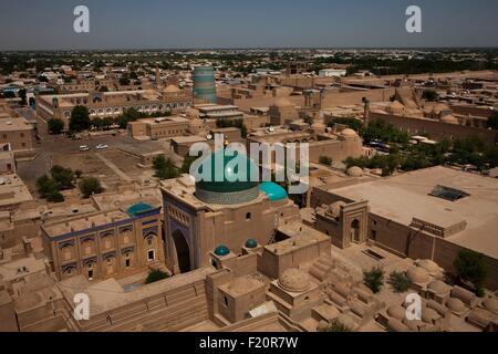 Chiwa, Usbekistan Itchan Kala Altstadt, Weltkulturerbe der UNESCO Stockfoto