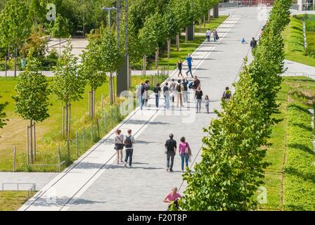 Frankreich, Paris, 17. Arrondissement, Batignolles, Martin-Luther-King-Park Stockfoto