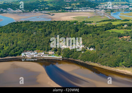Luftaufnahmen, Portmeirion Dorf 1. August 2015 PHILLIP ROBERTS Stockfoto