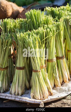 Markt der kleinen Sunda-Inseln, Indonesien, Kalabahi, Gemüse in Kalabahi, Alor Island Stockfoto