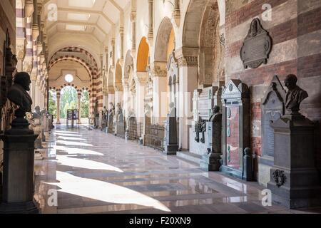 Italien, Lombardei, Mailand, der Monumentalfriedhof Stockfoto