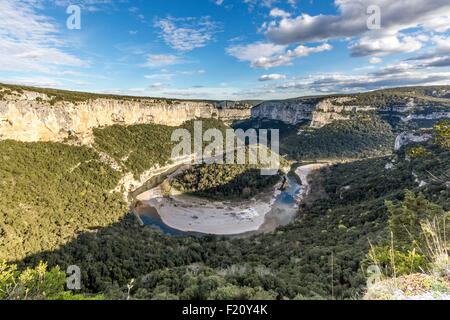 Frankreich, Ardeche, Gorges de l'Ardeche, 30 km lang von Vallon Pont d ' Arc, Saint-Martin d'Ardeche, Ardèche Stockfoto