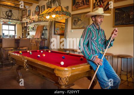 USA, Arizona, Tucson, Tanque Verde Ranch, Snookerspiel Stockfoto