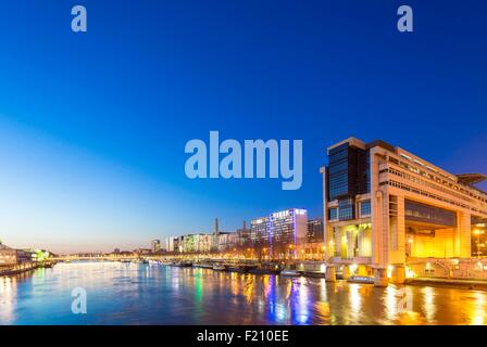 Frankreich, Paris, Bereich aufgeführt als Weltkulturerbe der UNESCO, Quai De La Rapee, Ministerium für Wirtschaft und Finanzen oder Bercy von den Architekten Paul Chemetov und Borja Huidobro Stockfoto