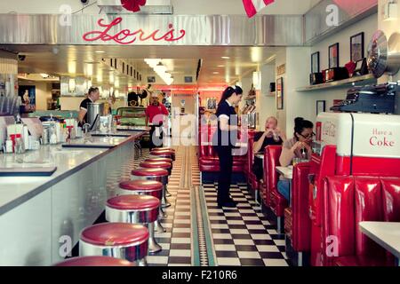 USA, California, San Francisco, Loris Diner, typisches american diner Stockfoto