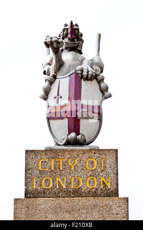 City of London Drachen Grenze Marker, London-England-Großbritannien Stockfoto