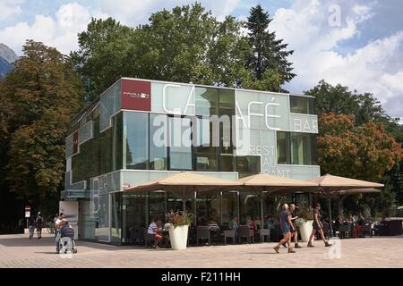 Österreich, Tirol, Innsbruck, Pavillon Restaurant café Stockfoto