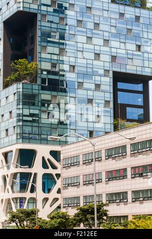 Südkorea, Seoul Gangnam Nachbarschaft, Teheranno, Büro-und Verwaltungsgebäude Stockfoto