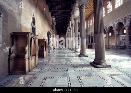 Italien, Latium, Rom, Aventino Hügel Aventin Nachbarschaft, Giardino Degli Aranci, Garten der Orangen, Basilica di Santa Sabina Stockfoto