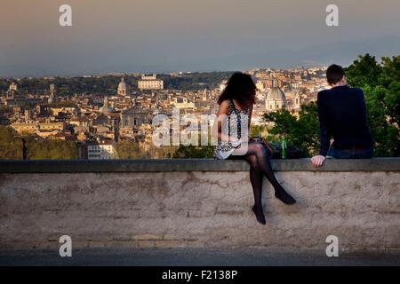 Italien, Latium, Rom, Hügel Gianicolo, Piazza Garibaldi, Piazza Garibaldi Stockfoto