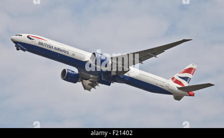 British Airways Boeing 777 G-STBG vom Flughafen London Heathrow LHR Stockfoto