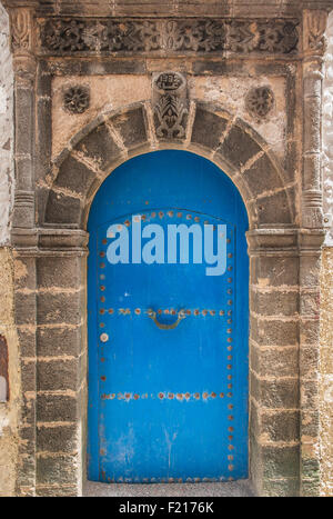 Alte Türen, Essaouira, Marokko Stockfoto