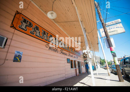 Mexiko, Santa Rosalia. Panaderia El Boleo. Iamges Bäckerei Storefront. Stockfoto