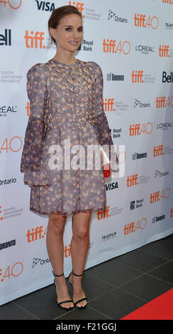 Toronto, Kanada. 9. September 2015. Schauspielerin Natalie Portman für die 4. jährliche TIFF-Soiree-Charity-Event bei TIFF Bell Lightbox ankommen. Bildnachweis: EXImages/Alamy Live-Nachrichten Stockfoto