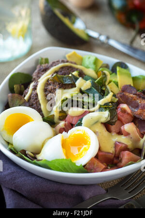 Burger-Salat Zitronen-vinaigrette Stockfoto