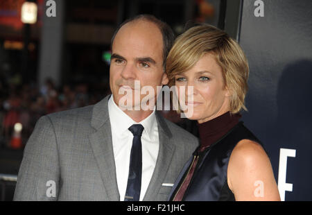 Los Angeles, Kalifornien, USA. 9. Sep, 2015. Michael Kelly, Karyn Kelly an der Los Angeles Premiere von "Everest" im TCL Chinese Theatre in Hollywood, Kalifornien am 9. September 2015 statt. 2015-Credit: D. Long/Globe Fotos/ZUMA Draht/Alamy Live-Nachrichten Stockfoto