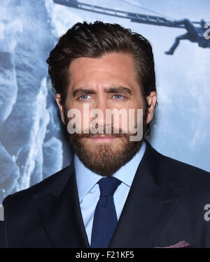 Hollywood, Kalifornien, USA. 9. Sep, 2015. Jake Gyllenhaal kommt für die Premiere des Films "Everest" im chinesischen Theater. Bildnachweis: Lisa O'Connor/ZUMA Draht/Alamy Live-Nachrichten Stockfoto