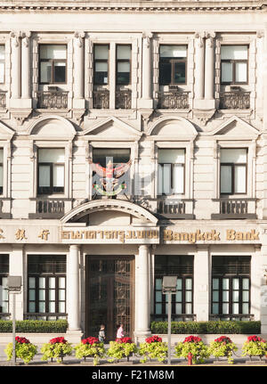 Bangkok Bank in der Bund, Shanghai, China, Asien Stockfoto